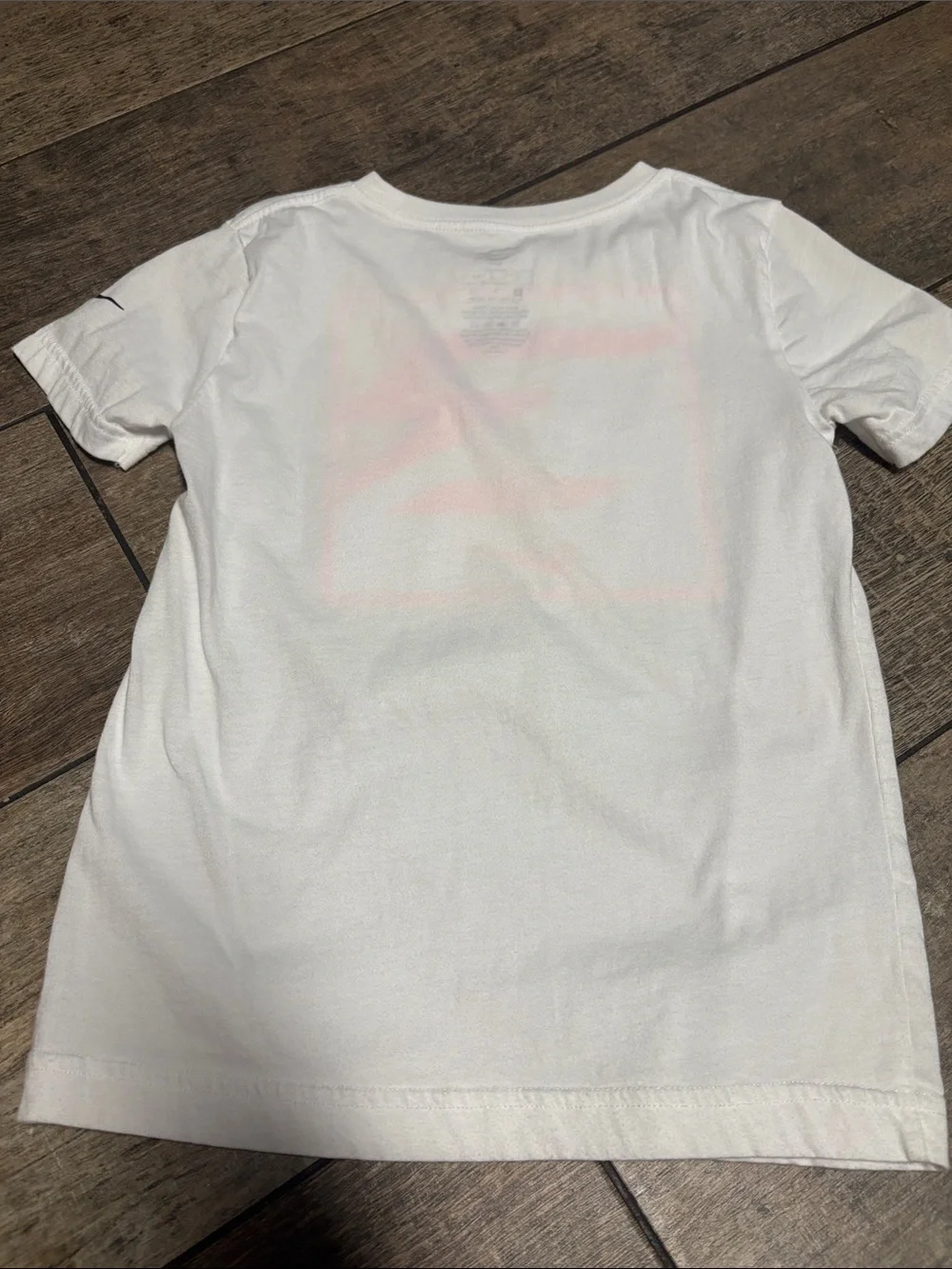 Nike White Tee with Red and Navy Graphic
